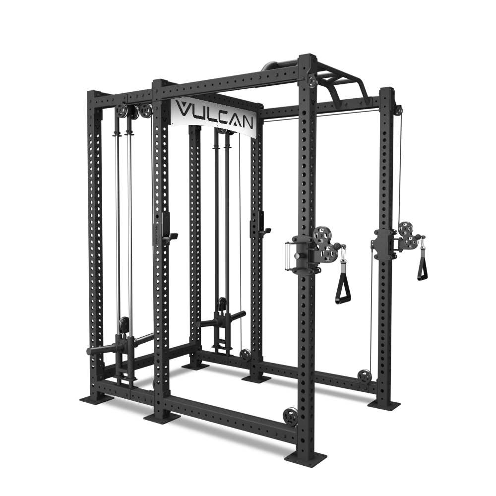 Vulcan Forge Power Rack Functional Trainer Power Rack Cable Machine Combo Dual Weight Stack 3300